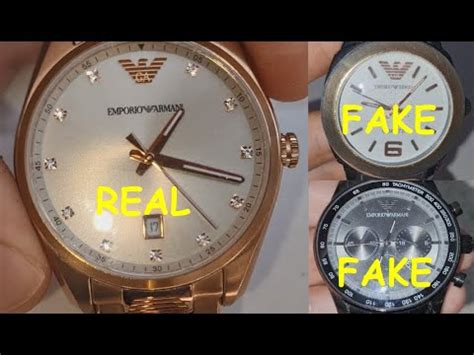 fake armani watches how to tell|how to detect armani watches.